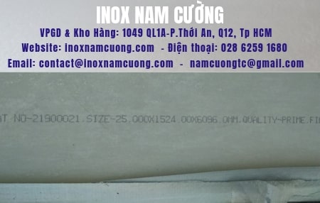 Tấm Inox 304 dày 25mm